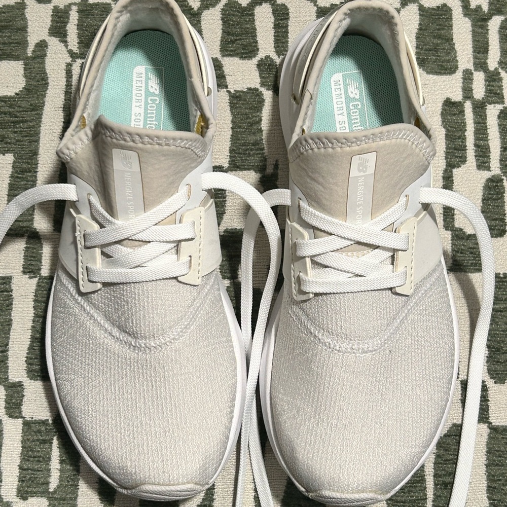 New Balance Women's Sneakers in Cream and White